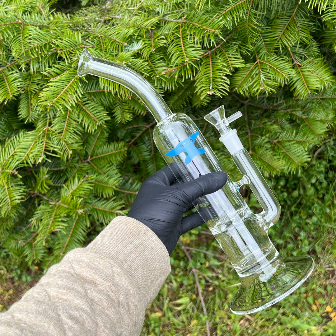 Solid Glass 12" Tornado Bubbler Glass Pipe Solid Glass   