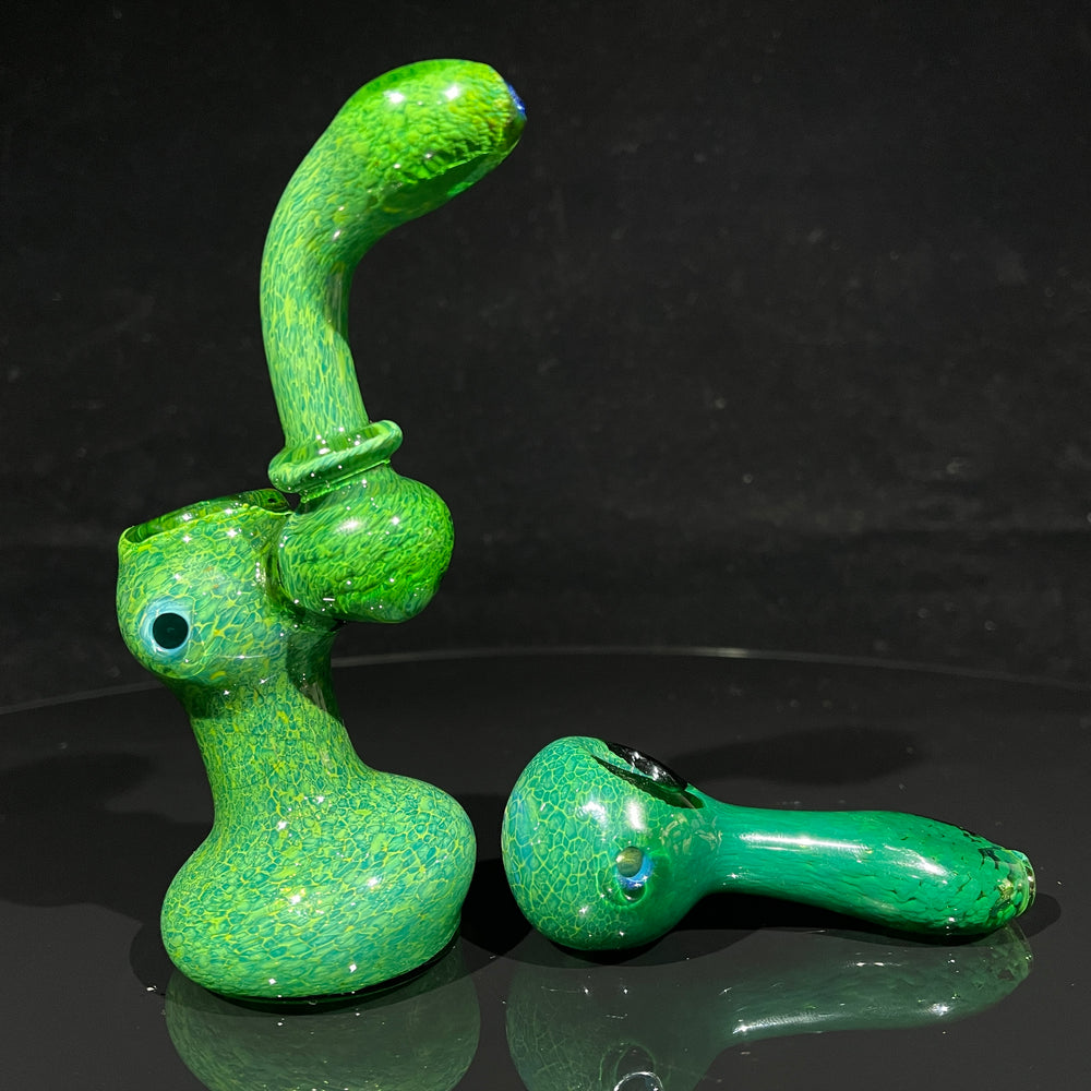 Iguana Glass Bubbler + Iguana Glass Pipe Combo Glass Pipe TG