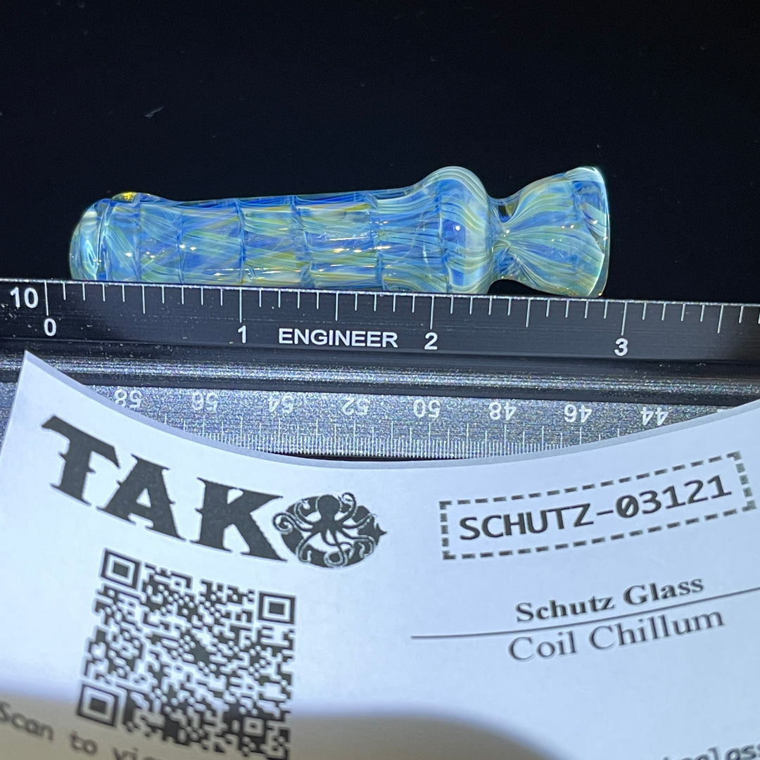 Coil Chillum Glass Pipe Schutz Glass   