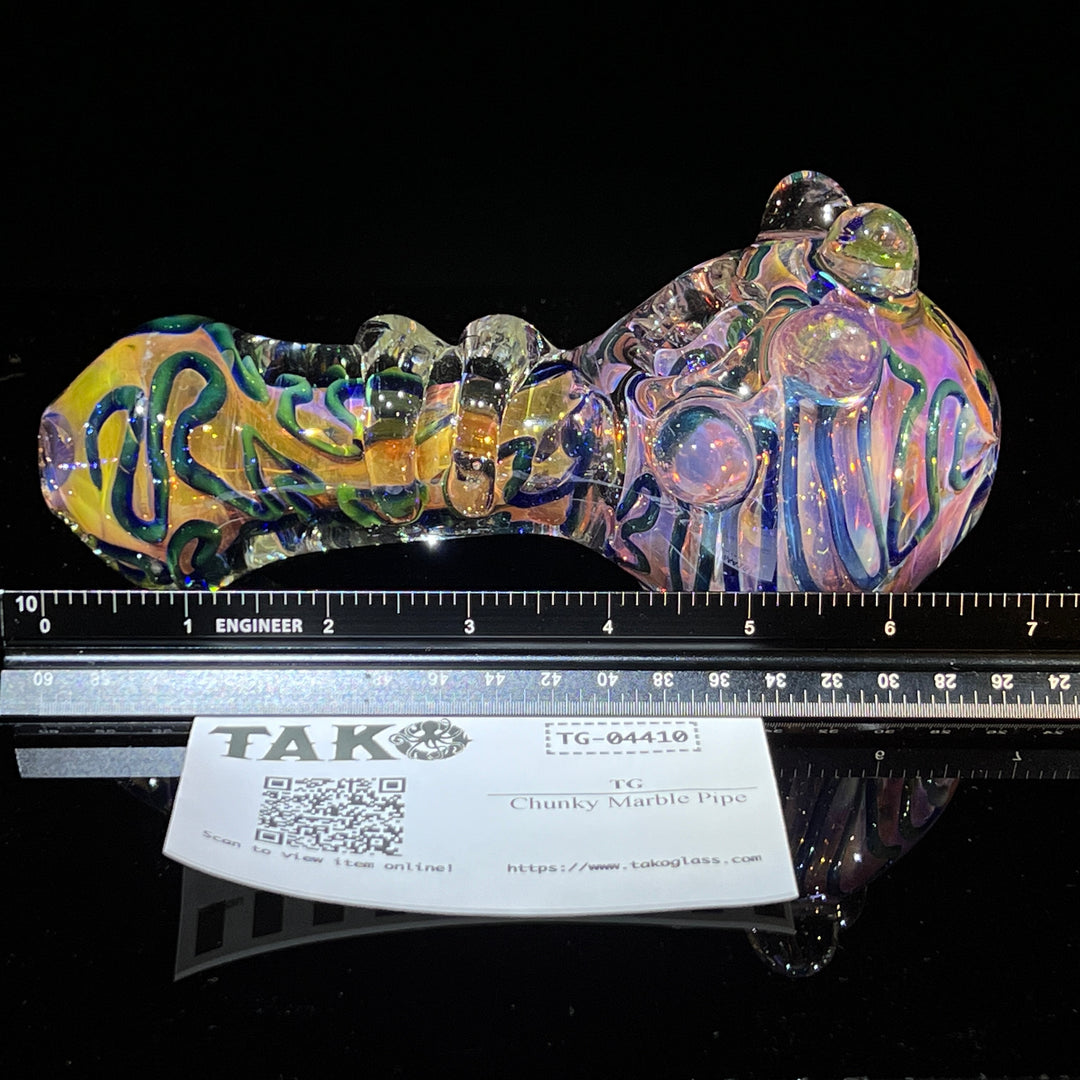 Chunky Marble Pipe Glass Pipe TG   