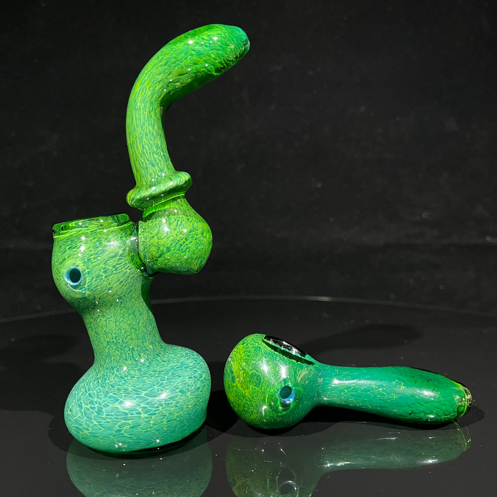 Iguana Glass Bubbler + Iguana Glass Pipe Combo Glass Pipe TG