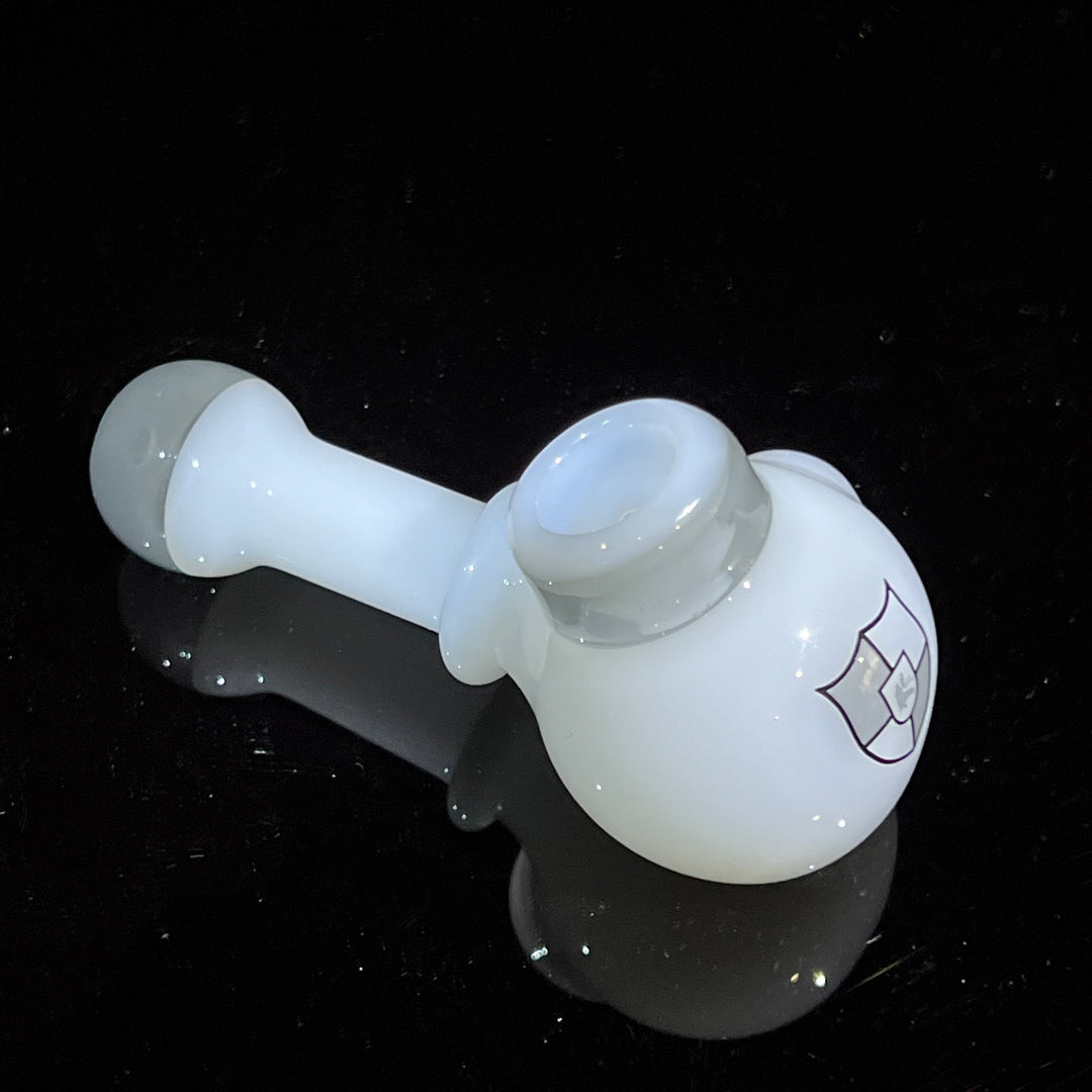 Illadelph Ghost Gray Multi-Hole Spoon Glass Pipe Illadelph Glass   