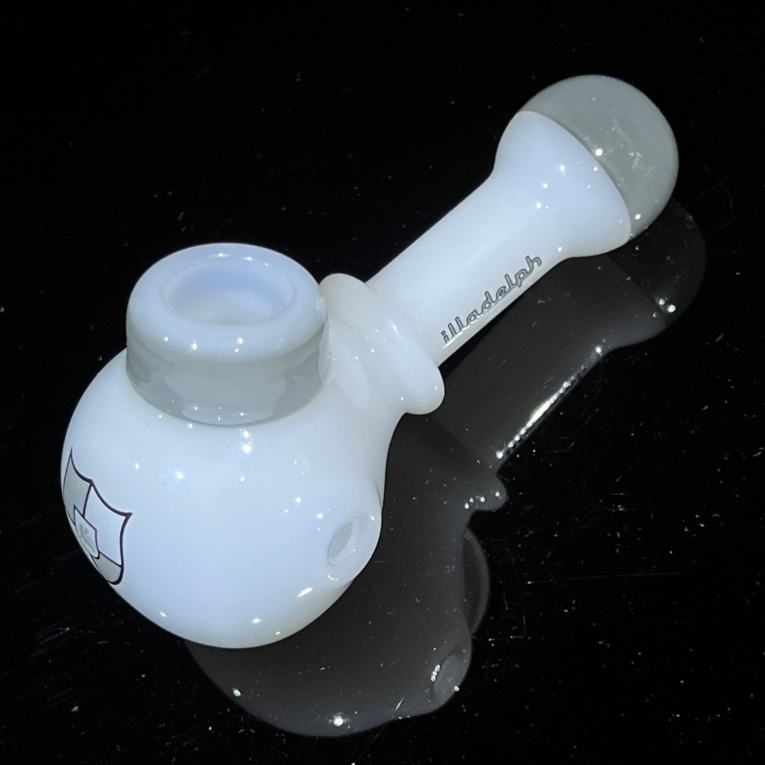 Illadelph Ghost Gray Multi-Hole Spoon Glass Pipe Illadelph Glass   