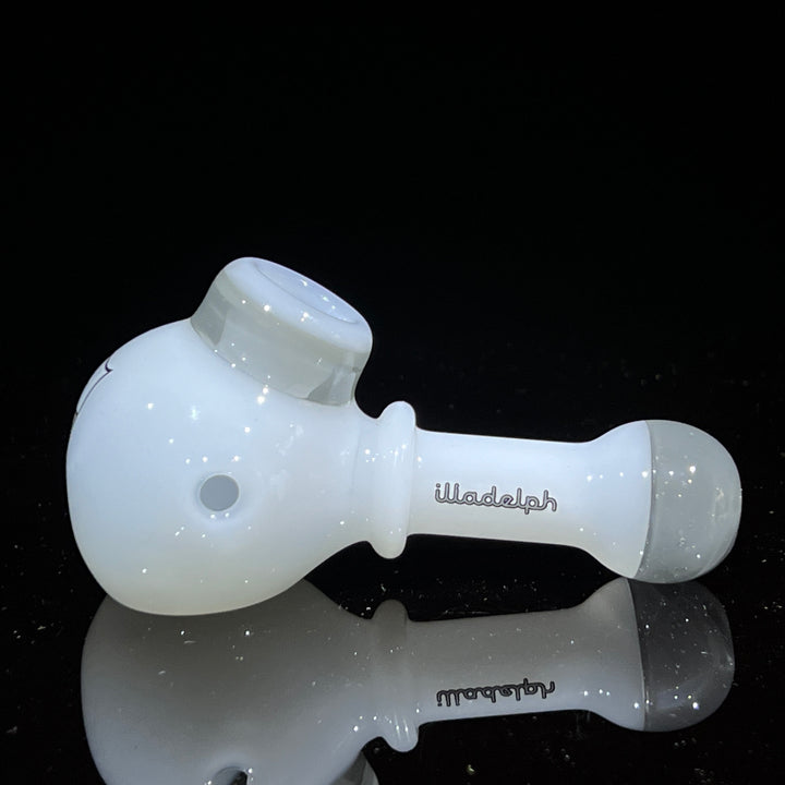 Illadelph Ghost Gray Multi-Hole Spoon Glass Pipe Illadelph Glass   