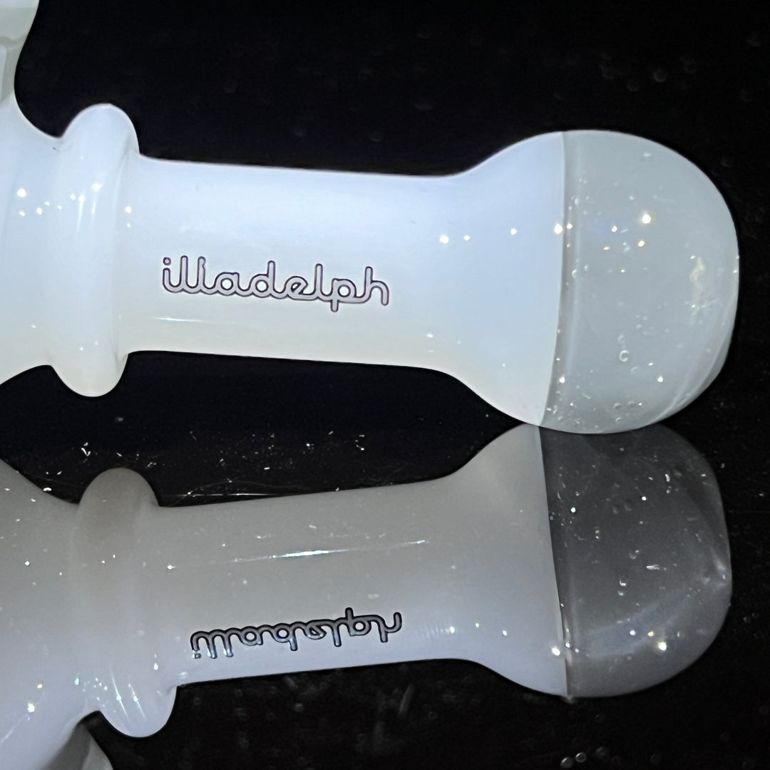 Illadelph Ghost Gray Multi-Hole Spoon Glass Pipe Illadelph Glass   