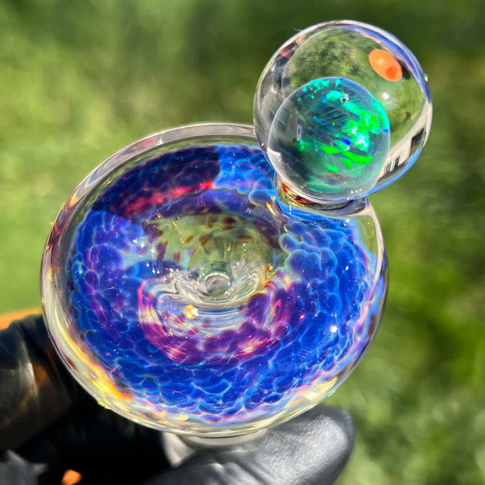 14mm Purple Nebula Black Opal PullSlide Accessory Tako Glass   
