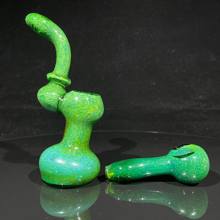 Iguana Glass Bubbler + Iguana Glass Pipe Combo Glass Pipe TG