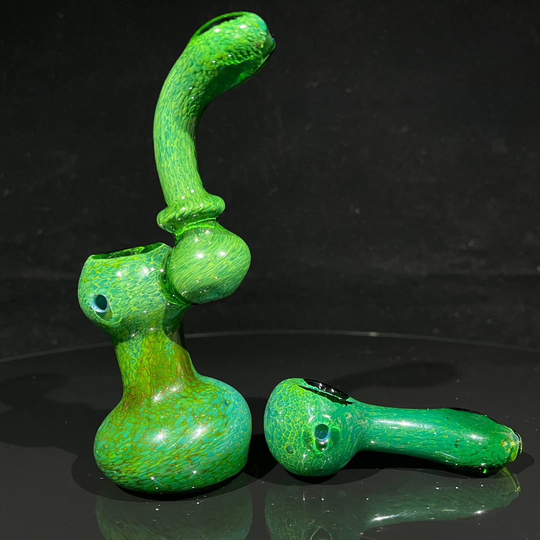 Iguana Glass Bubbler + Iguana Glass Pipe Combo Glass Pipe TG