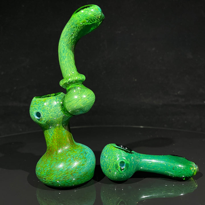 Iguana Glass Bubbler + Iguana Glass Pipe Combo Glass Pipe TG