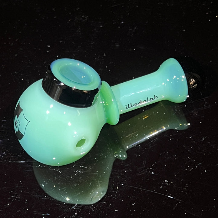 Illadelph Mint Multi-Hole Spoon Glass Pipe Illadelph Glass   