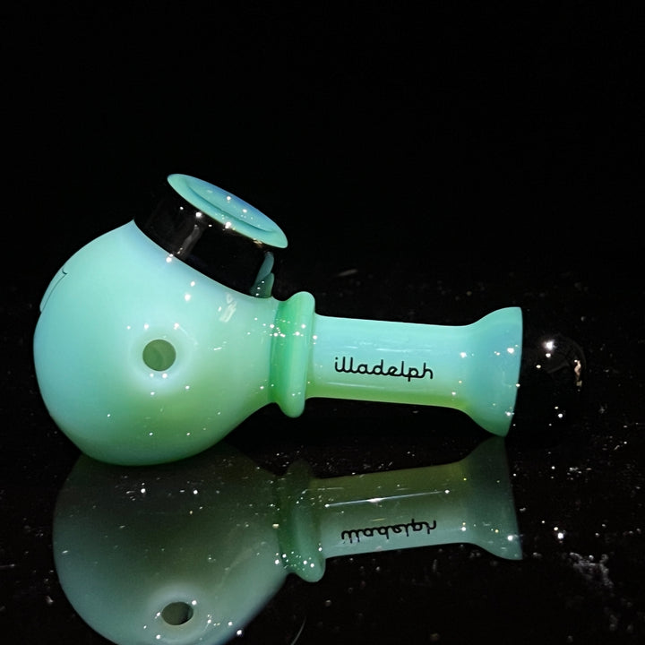 Illadelph Mint Multi-Hole Spoon Glass Pipe Illadelph Glass   