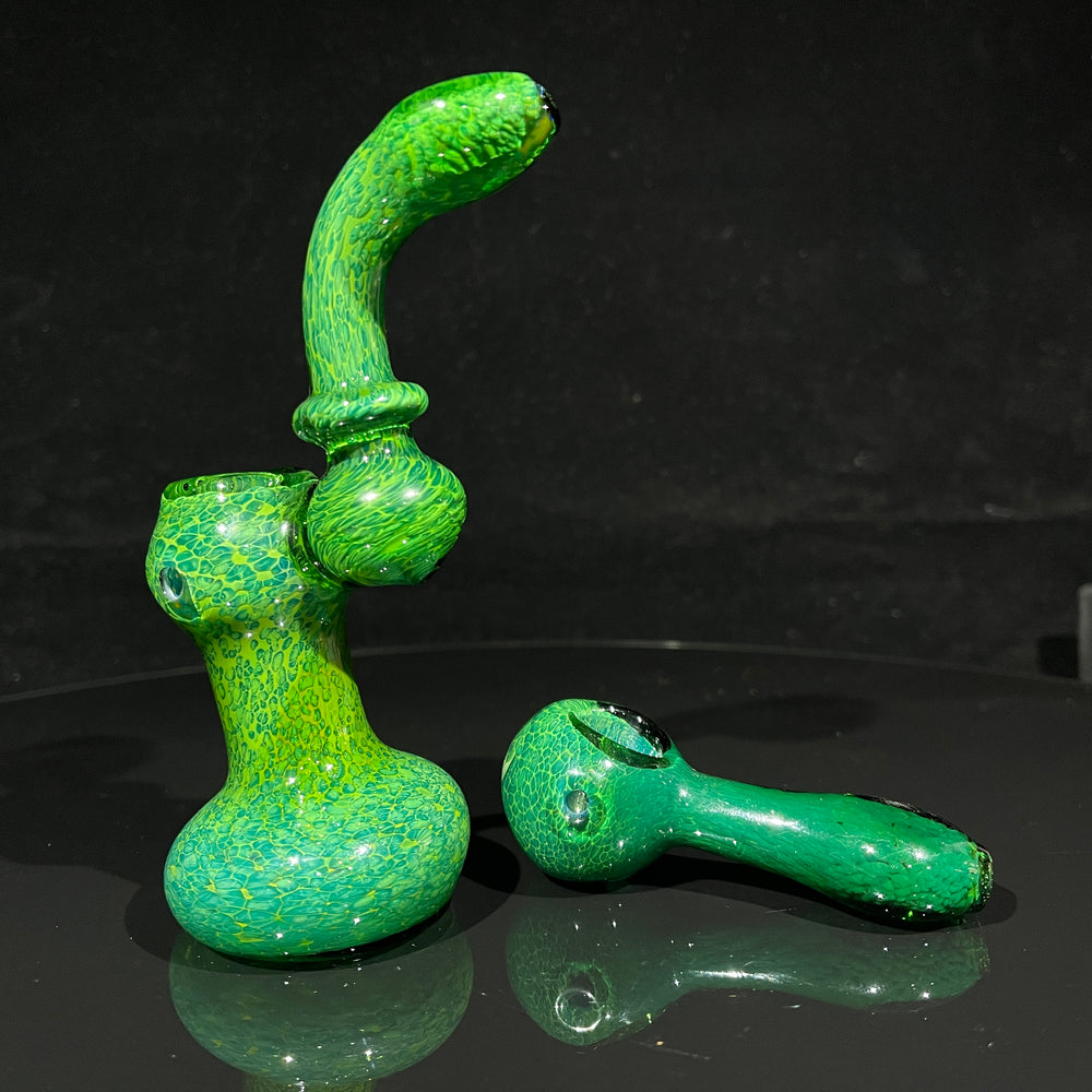 Iguana Glass Bubbler + Iguana Glass Pipe Combo Glass Pipe TG