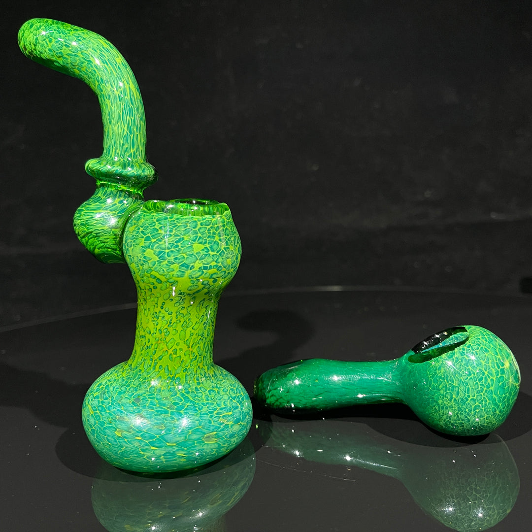 Iguana Glass Bubbler + Iguana Glass Pipe Combo Glass Pipe TG
