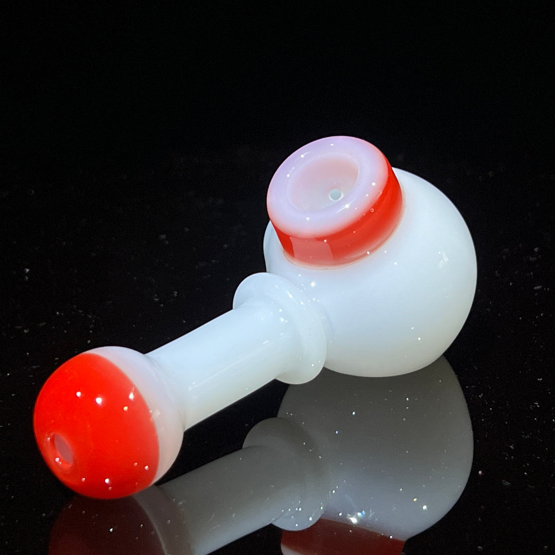 Illadelph Red Multi-Hole Spoon Glass Pipe Illadelph Glass   