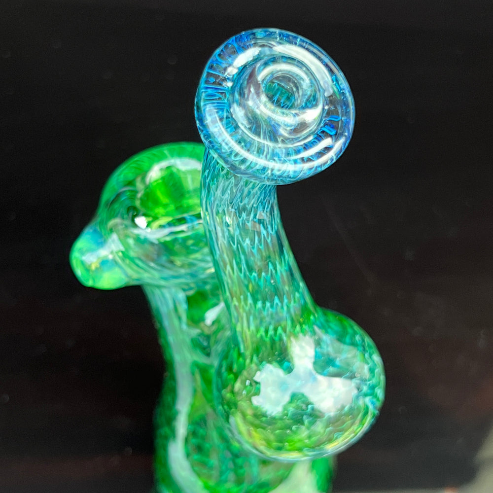 Forest Bubbler with Slyme Carb Glass Pipe Cose Glass   