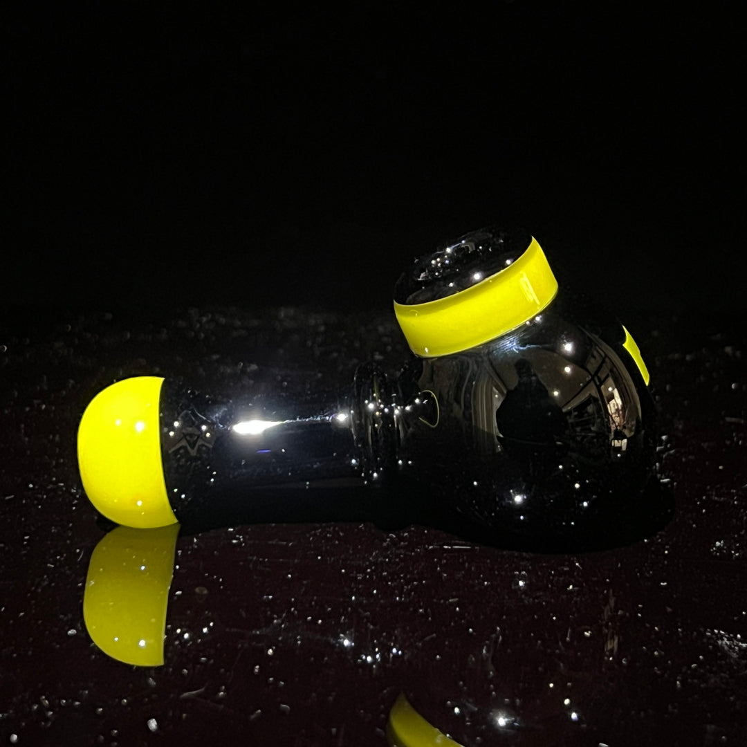 Illadelph Yellow Multi-Hole Spoon Glass Pipe Illadelph Glass   