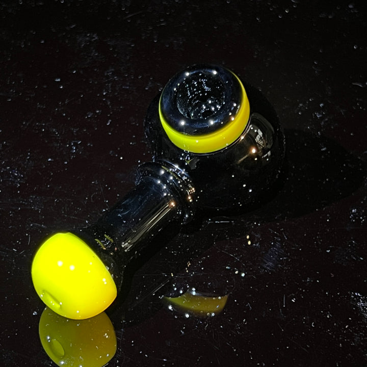 Illadelph Yellow Multi-Hole Spoon Glass Pipe Illadelph Glass   