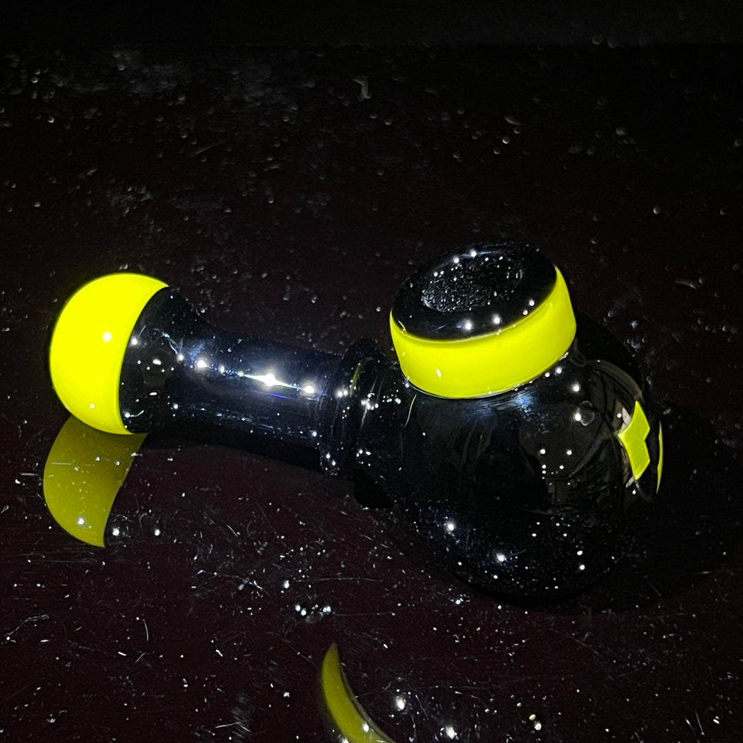 Illadelph Yellow Multi-Hole Spoon Glass Pipe Illadelph Glass   