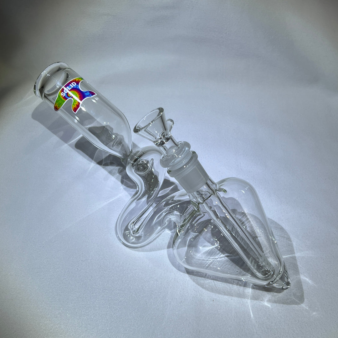 Solid Glass 10" Couch Potato Bong Glass Pipe Solid Glass   