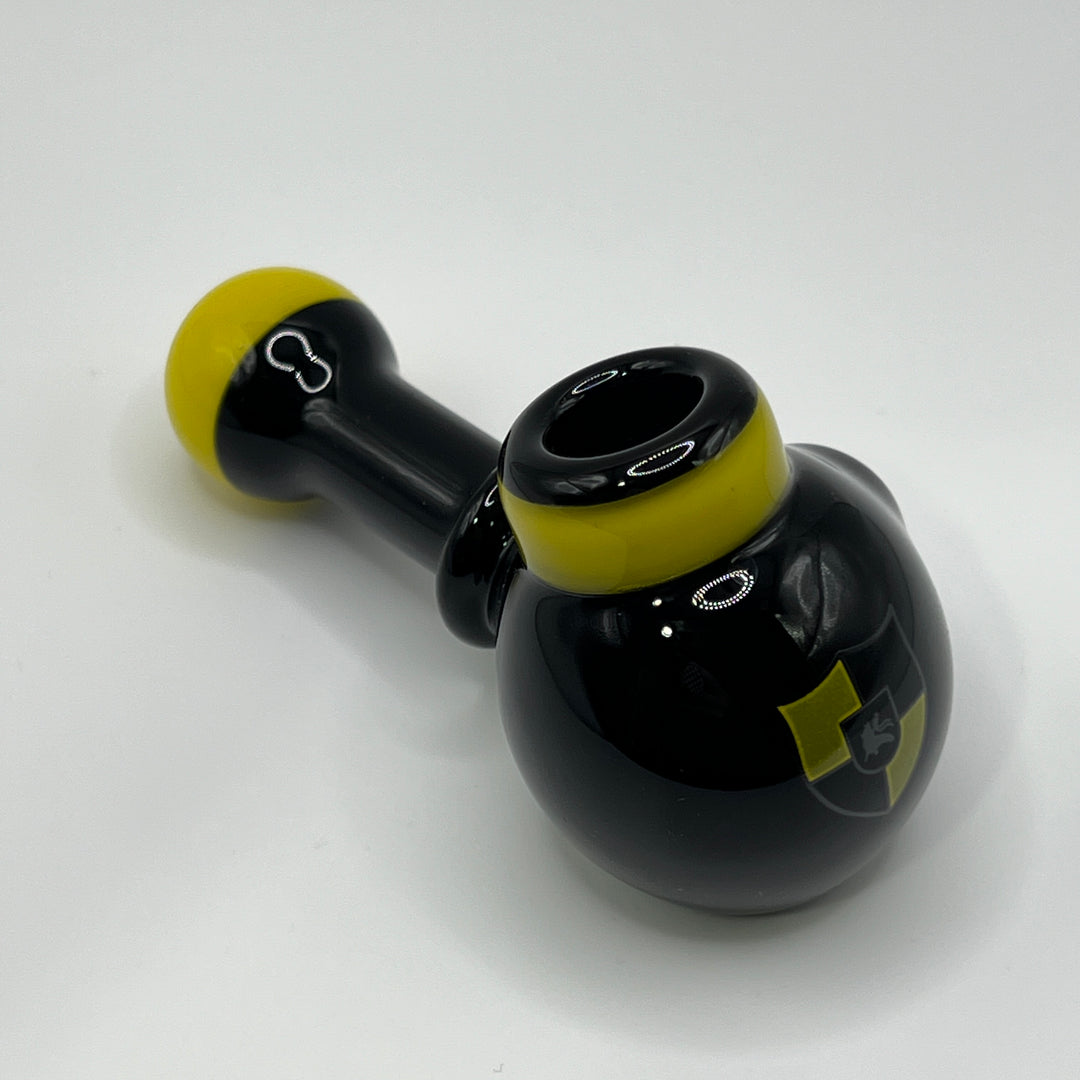 Illadelph Yellow Multi-Hole Spoon Glass Pipe Illadelph Glass   