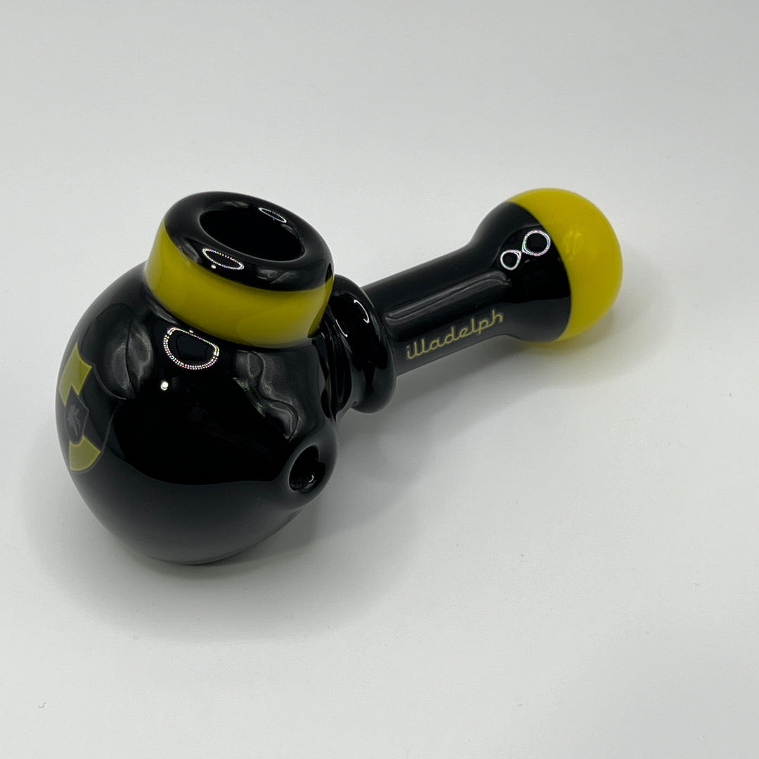 Illadelph Yellow Multi-Hole Spoon Glass Pipe Illadelph Glass   