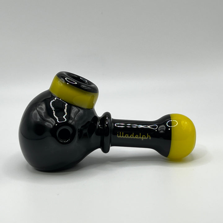 Illadelph Yellow Multi-Hole Spoon Glass Pipe Illadelph Glass   