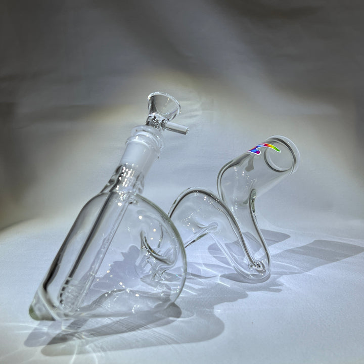 Solid Glass 10" Couch Potato Bong Glass Pipe Solid Glass   