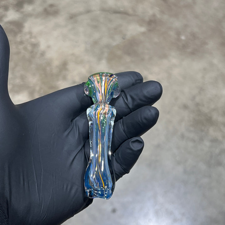 Molten Ribbon Chillum 1 Glass Pipe Molten Imagination   