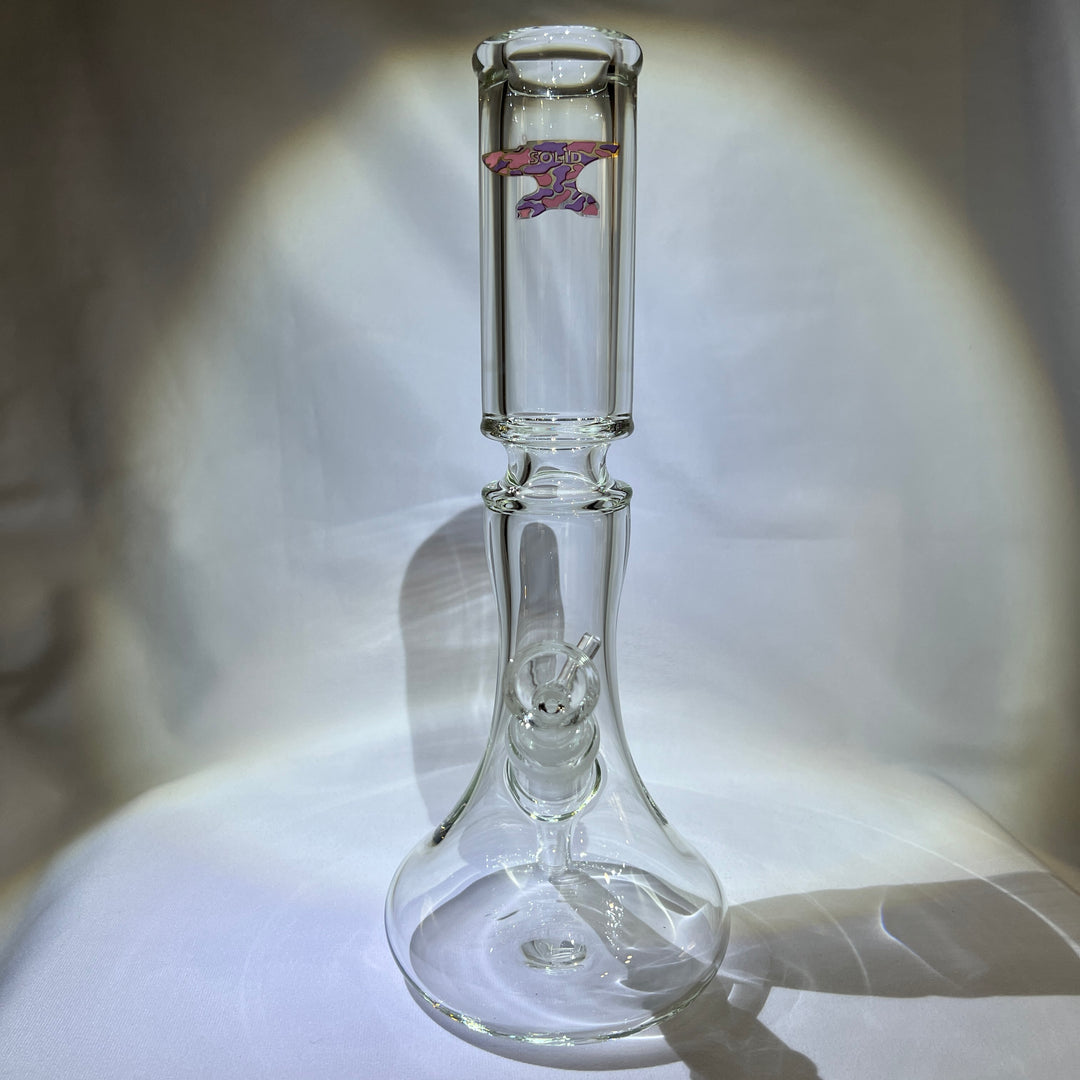 Solid Glass 12" Beaker Bong Glass Pipe Solid Glass   