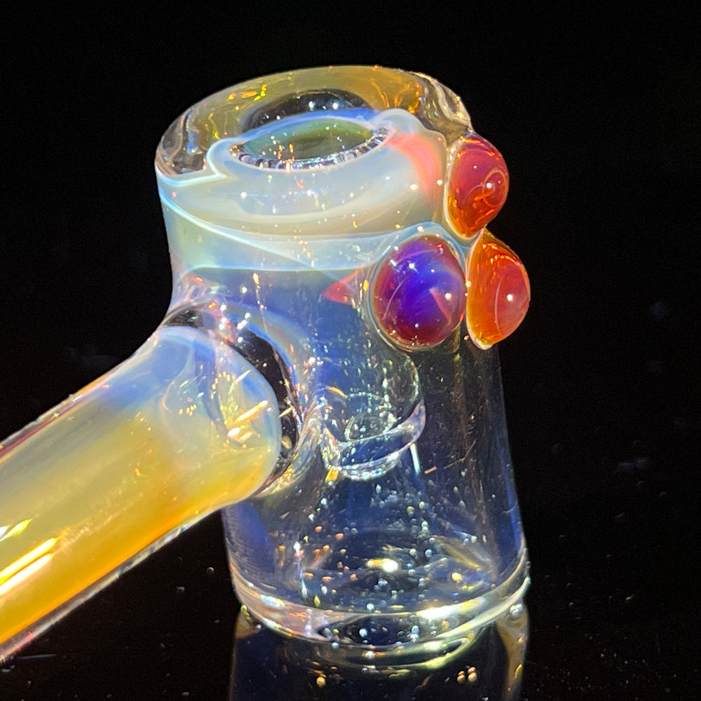 Silver Fumed Hash Hammer Glass Pipe KOP Glass   