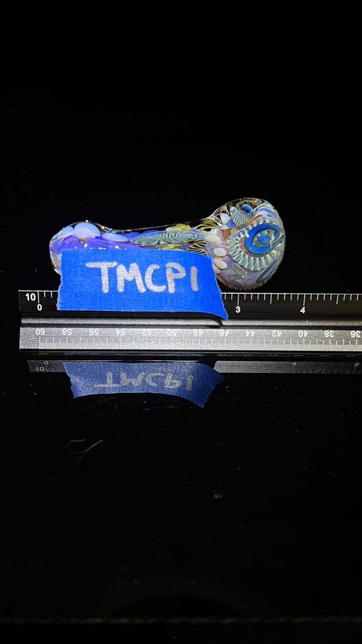 Color Inside Out Spoon 1 Glass Pipe Tiny Mike   