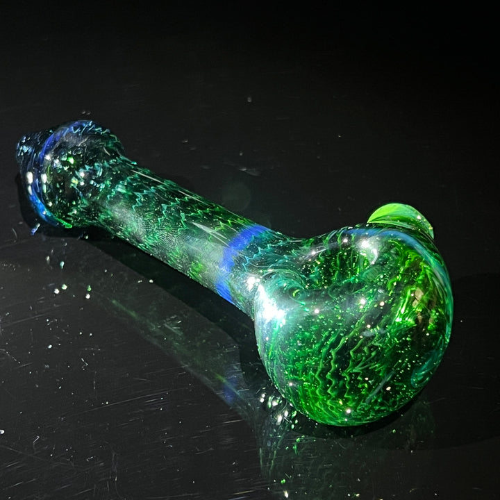 Forest Green Hammer Bubbler Combo Glass Pipe Cose Glass   