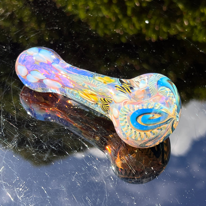 Color Inside Out Spoon 1 Glass Pipe Tiny Mike   