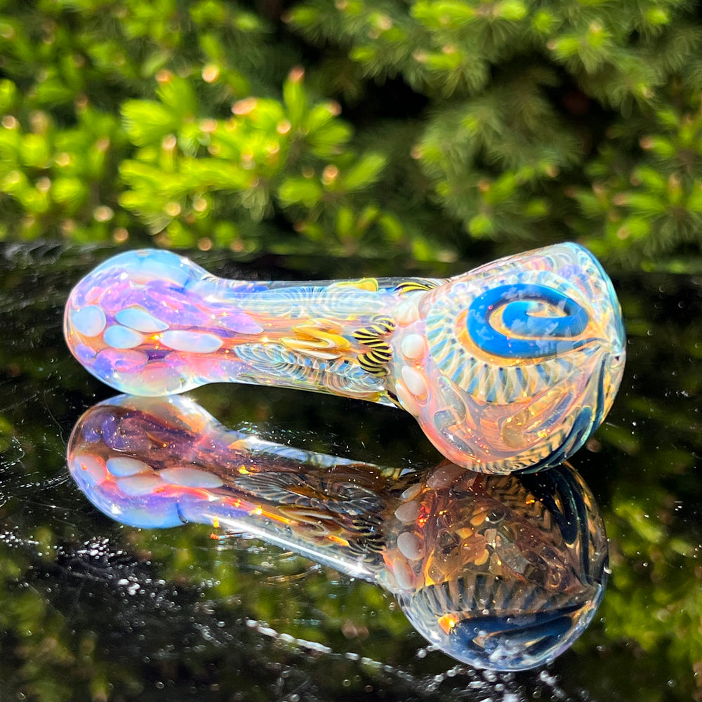 Color Inside Out Spoon 1 Glass Pipe Tiny Mike   