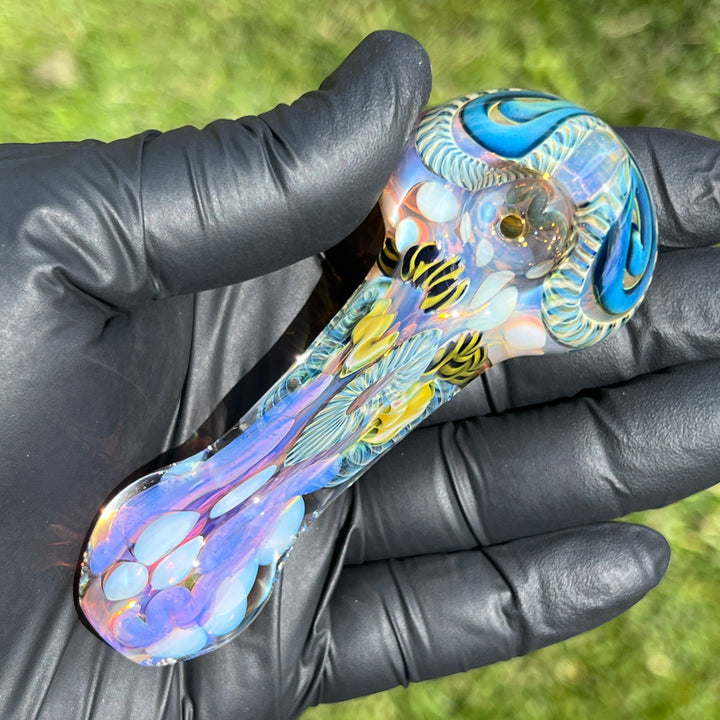 Color Inside Out Spoon 1 Glass Pipe Tiny Mike   