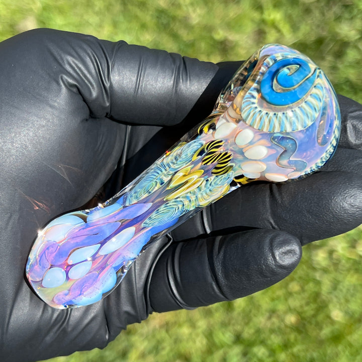 Color Inside Out Spoon 1 Glass Pipe Tiny Mike   