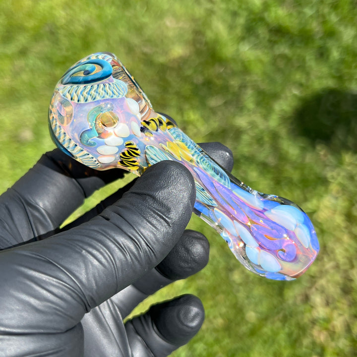 Color Inside Out Spoon 1 Glass Pipe Tiny Mike   