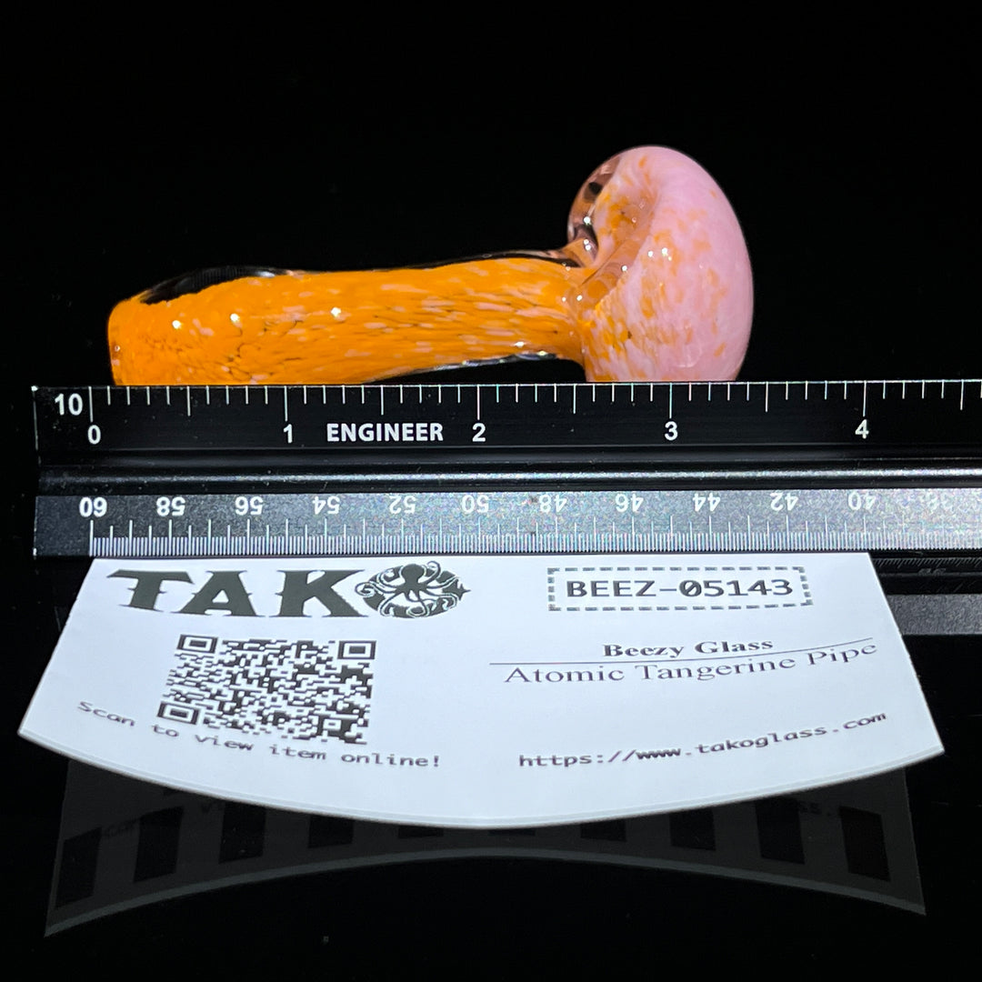 Atomic Tangerine Pipe Glass Pipe Beezy Glass   