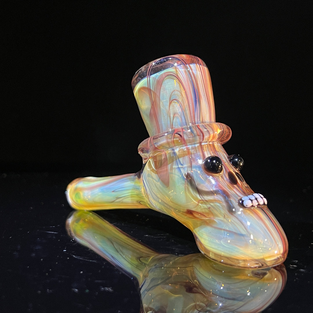 Fumed Top Hat Hammer from Bob Badtram Glass Pipe Bob Badtram   