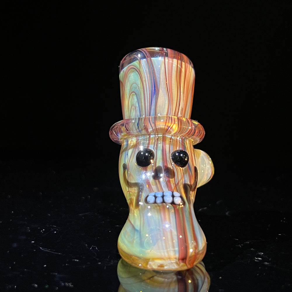 Fumed Top Hat Hammer from Bob Badtram Glass Pipe Bob Badtram   