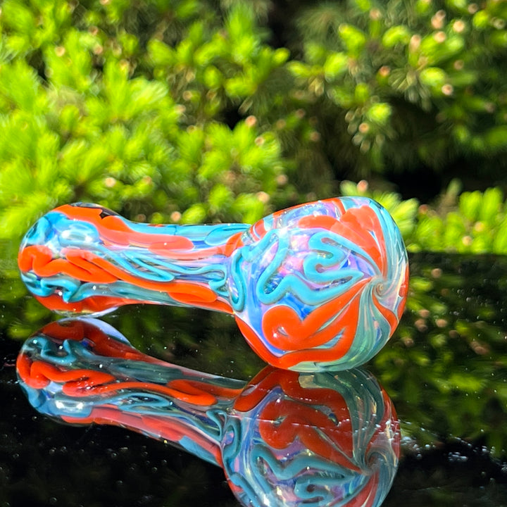 Color Inside Out Spoon 3 Glass Pipe Tiny Mike   