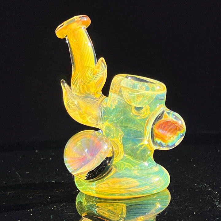 Fumed Squat Lock Glass Pipe STF Glass   