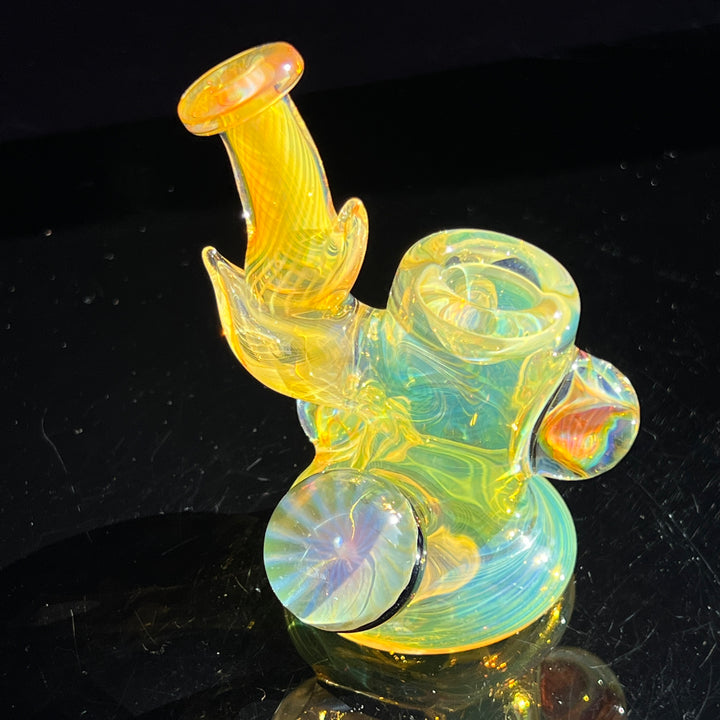 Fumed Squat Lock Glass Pipe STF Glass   
