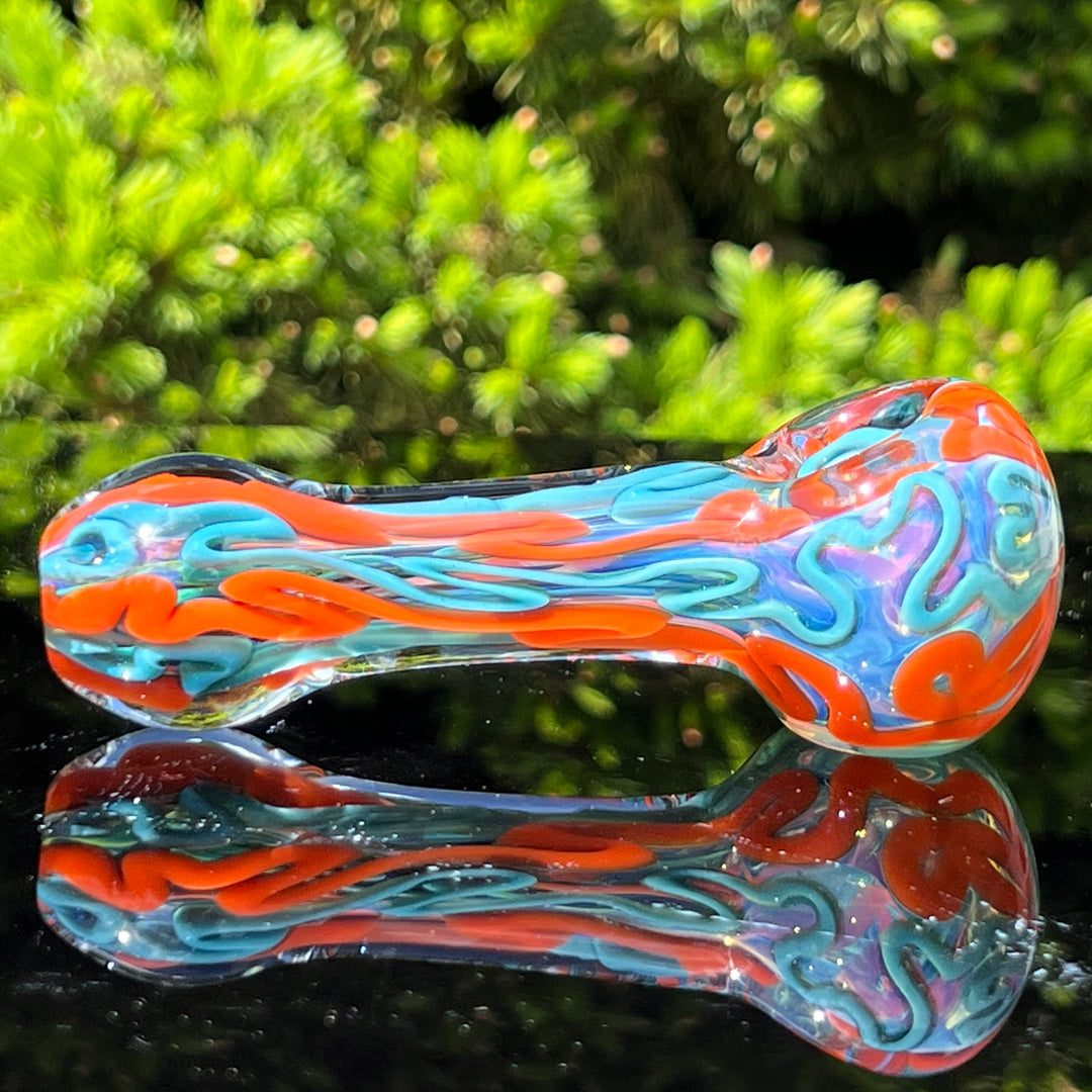 Color Inside Out Spoon 3 Glass Pipe Tiny Mike   