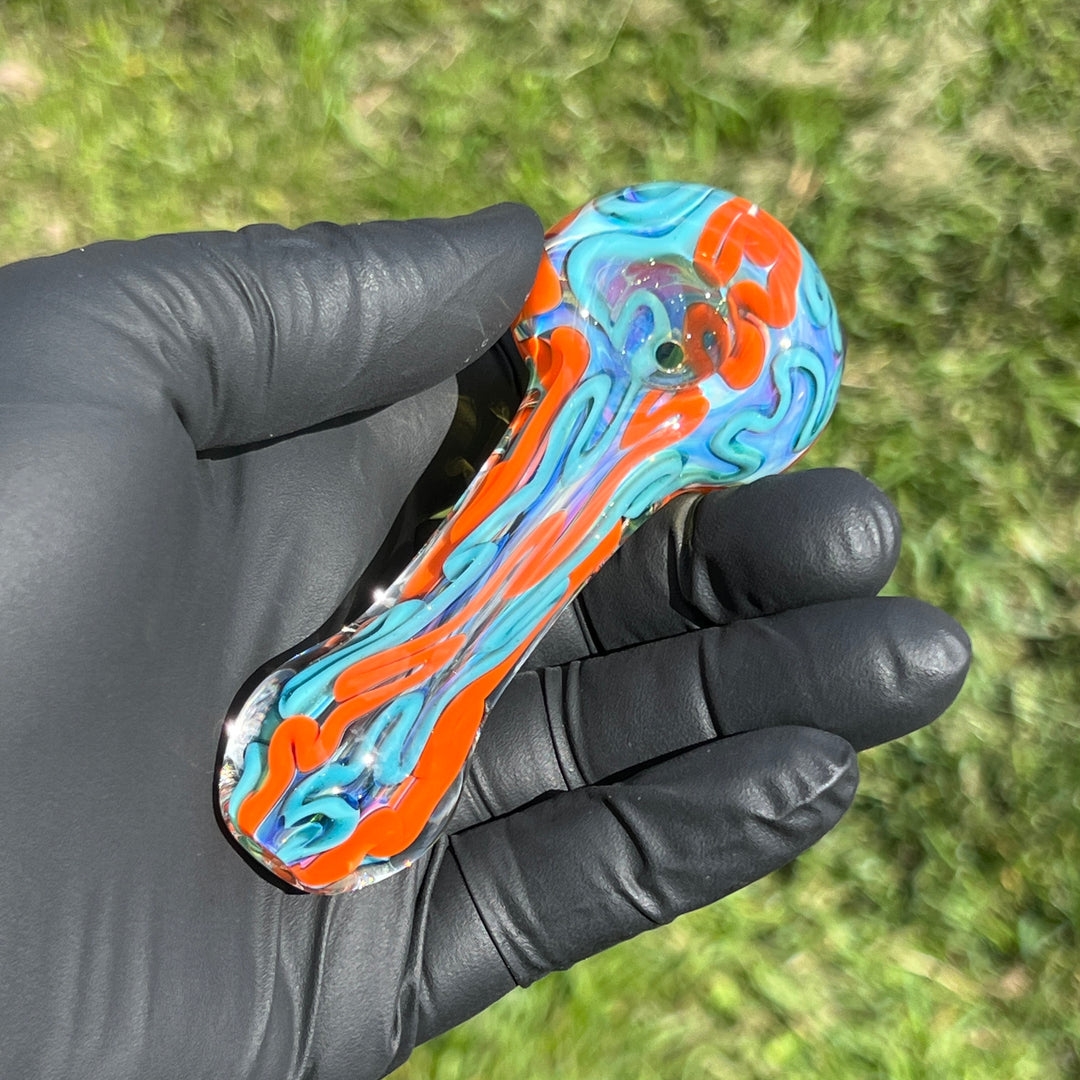 Color Inside Out Spoon 3 Glass Pipe Tiny Mike   