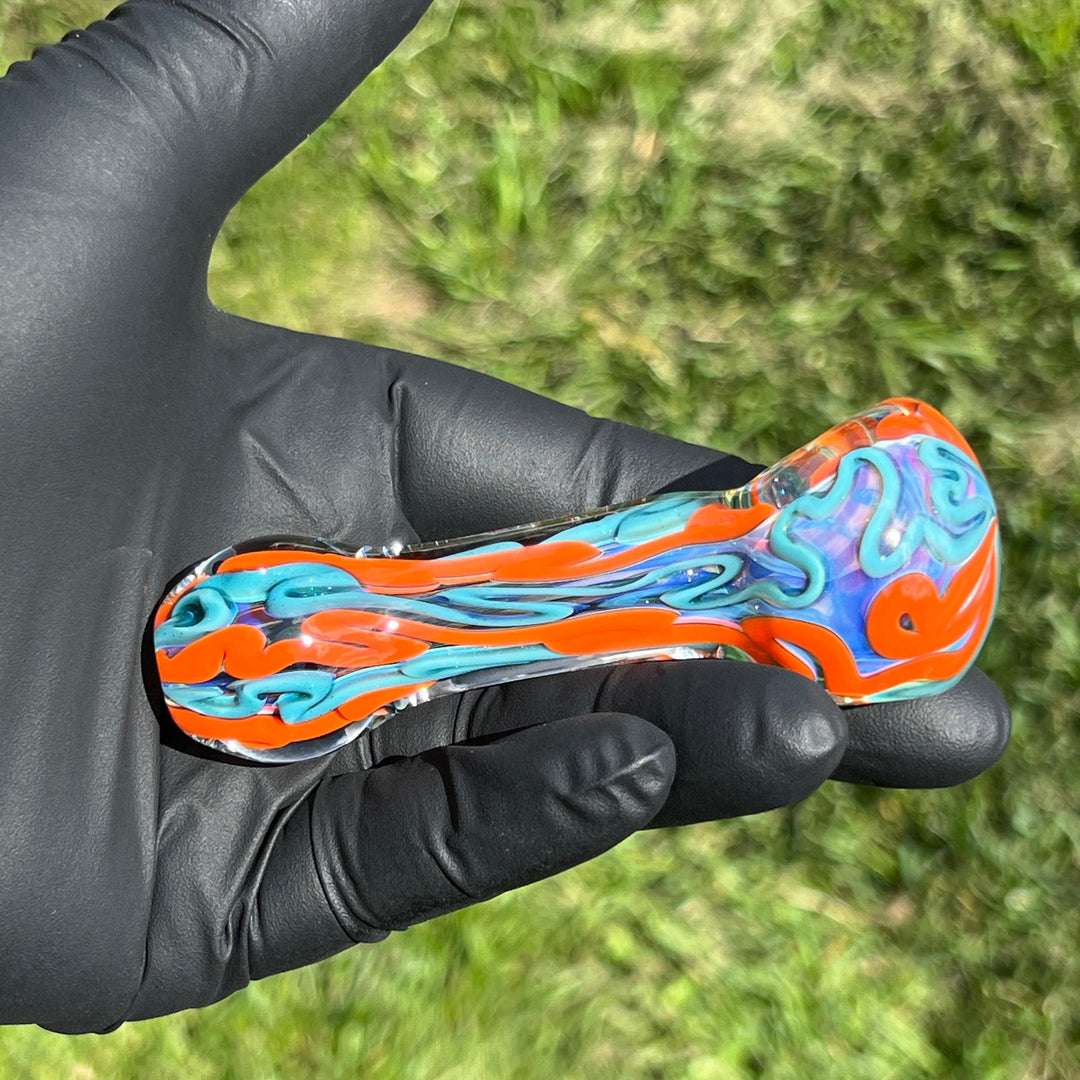 Color Inside Out Spoon 3 Glass Pipe Tiny Mike   