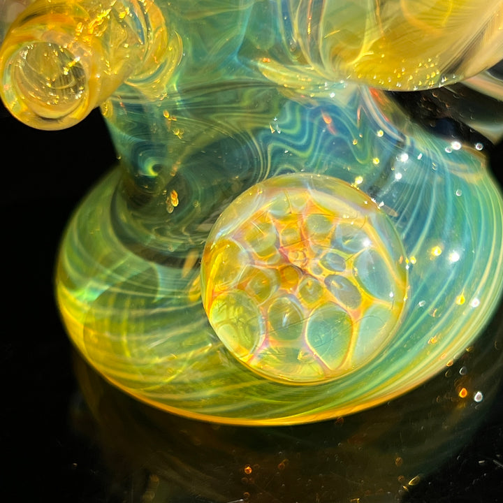 Fumed Squat Lock Glass Pipe STF Glass   