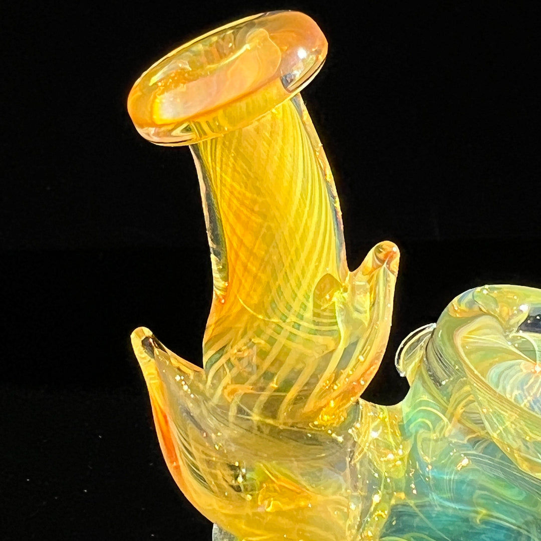 Fumed Squat Lock Glass Pipe STF Glass   