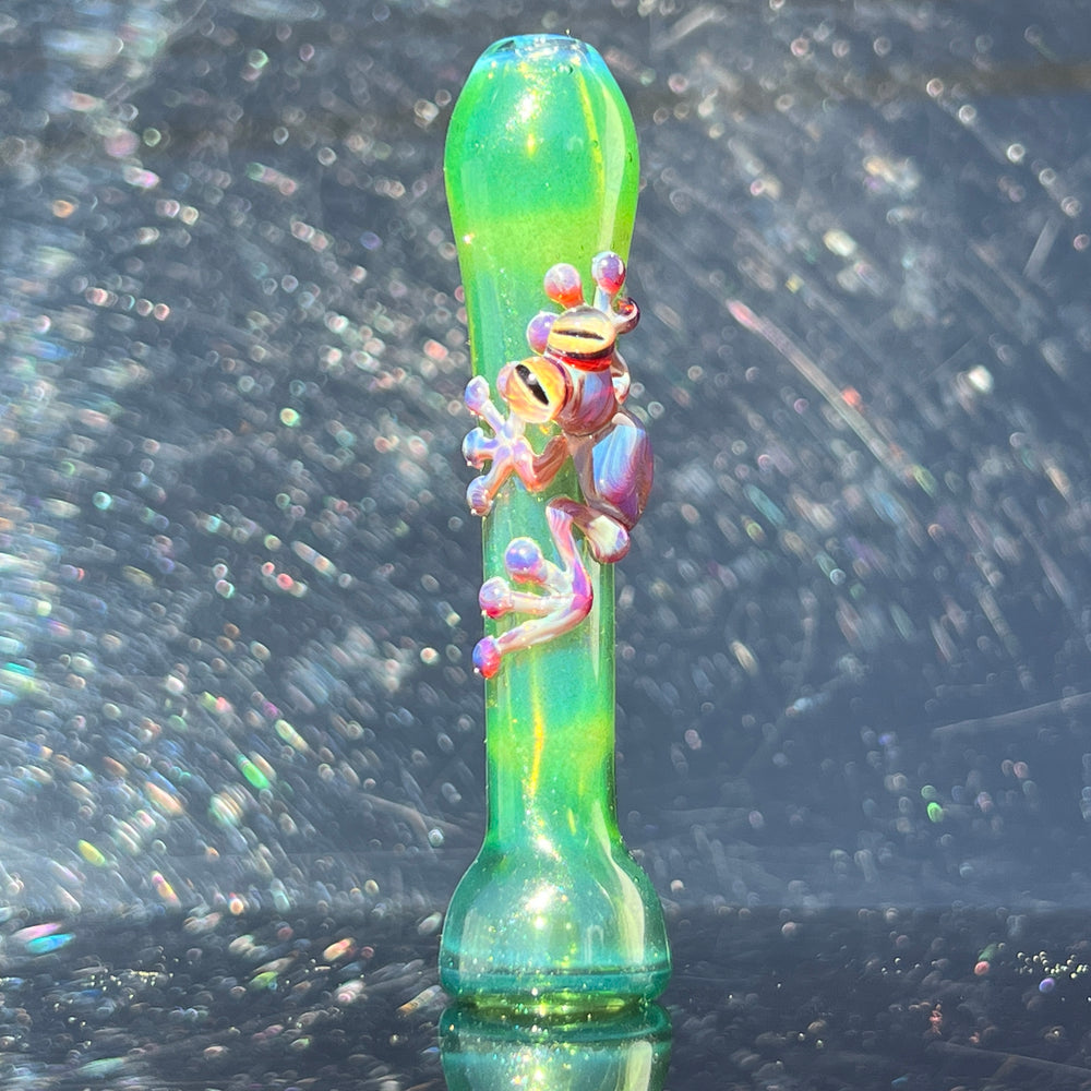 Frog Chillum Glass Pipe Beezy Glass   