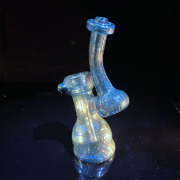 Unobtanium Bubbler with Blue Carb Glass Pipe Cose Glass   